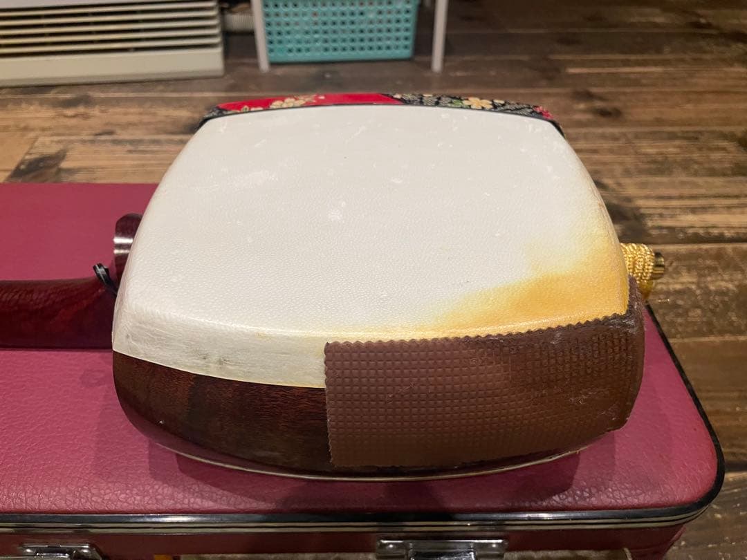 フルオーダー　津軽三味線　紅木金細　子持綾杉胴　セット