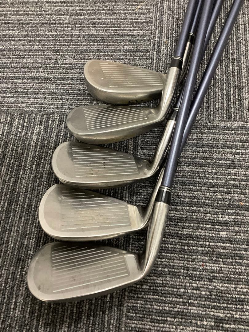 ゴルフクラブ17本セット ゴルフバッグ HI-BRID 黄色