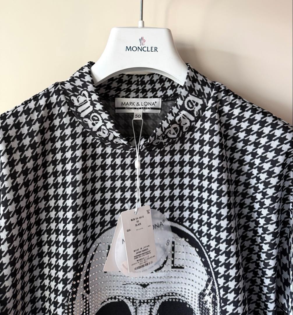 新品 ★ MARK&LONA モックネック シャツ マーク&ロナ 黒 正規品