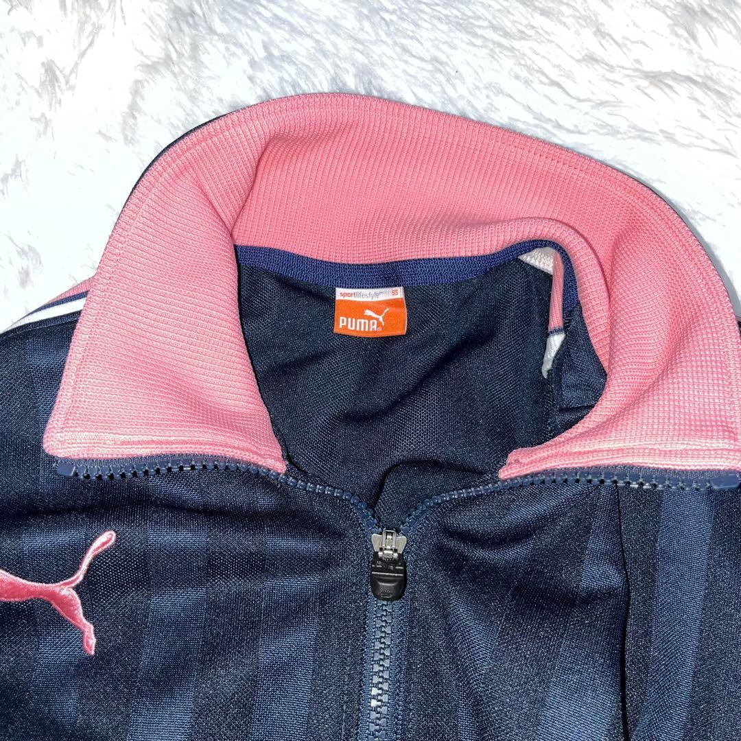 【にゃむ】PUMA ジャージ　上下セット　ロゴ　ピンク　ネイビー