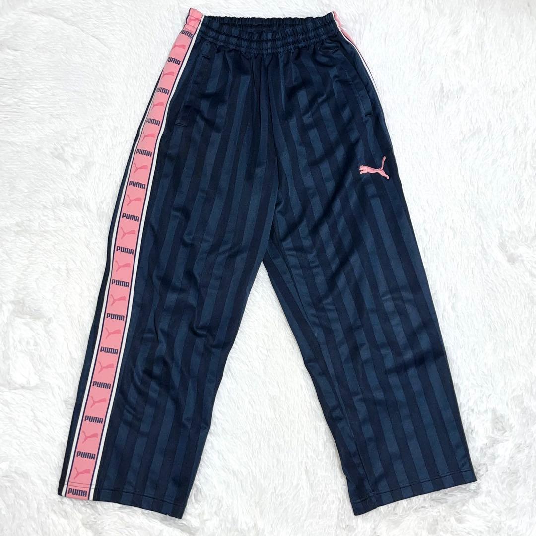 【にゃむ】PUMA ジャージ　上下セット　ロゴ　ピンク　ネイビー