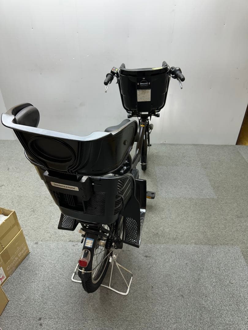 引き取り限定❗️3人乗り対応電動自転車　ブリヂストンアンジェリーノ 子供シート付き