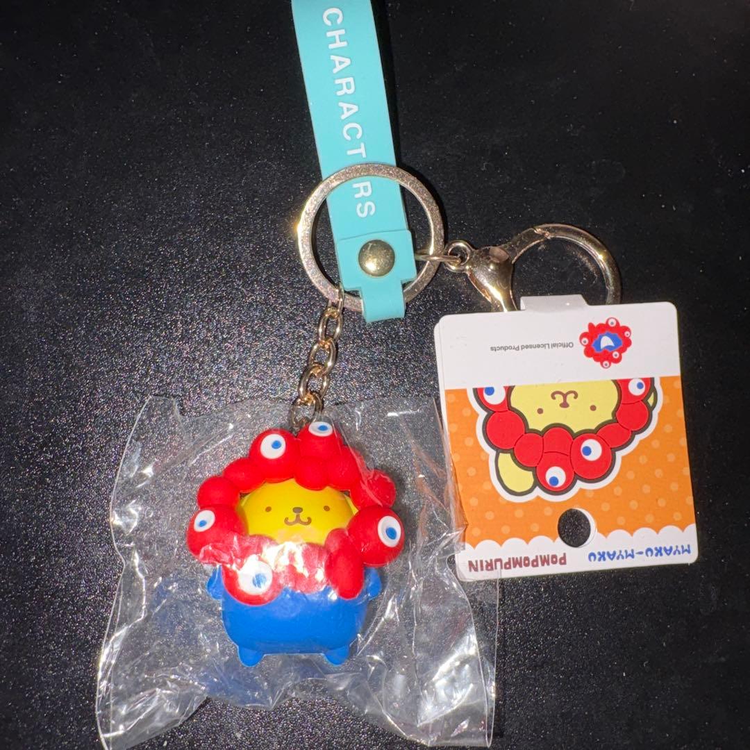 【万博限定】【新品】ポムポムプリン ミャクミャク ストラップキーホルダー
