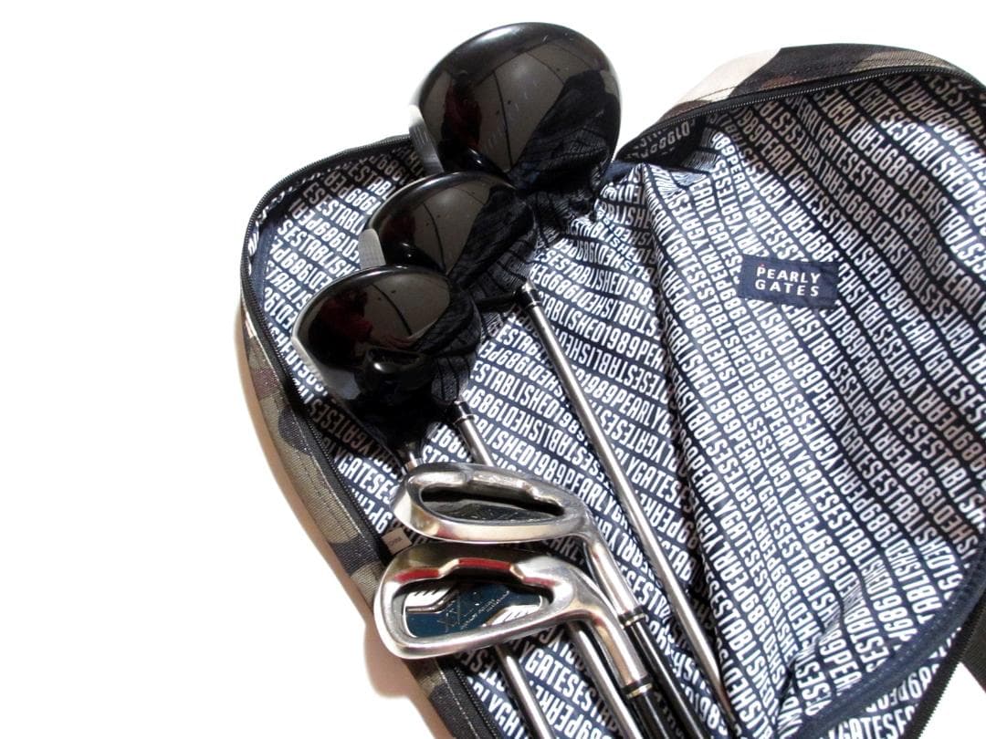 パーリーゲイツ ゴルフクラブケース キャディーバッグ カモフラ柄迷彩ゴルフバッグ