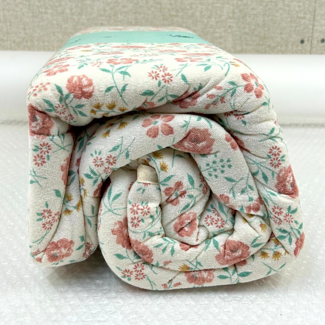 【新品未使用】西川産業　合繊掛ふとん　キルトケット　2枚組　モルコムローズ