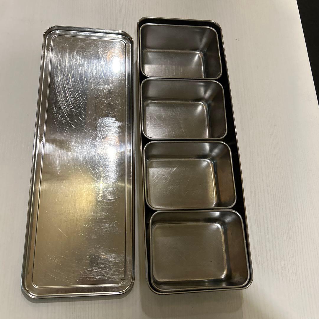 ステンレス製調味料ケース 4コンパートメント