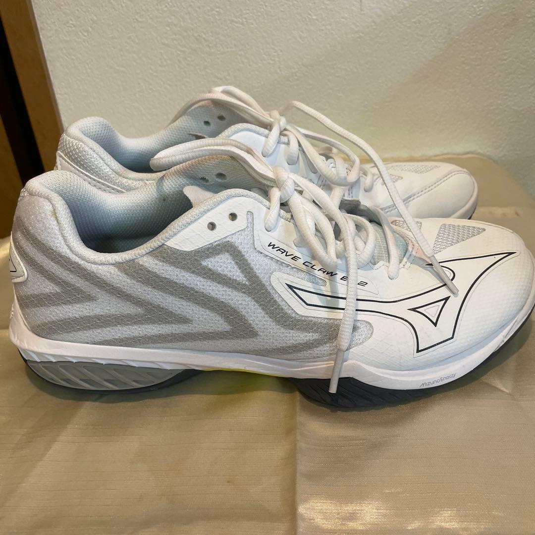 極美品MIZUNOウエーブクローEL２、２5センチ、バドミントンシューズ
