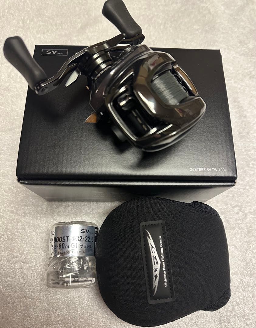 DAIWA 24 スティーズ SV TW 100H + 深溝スプール付き